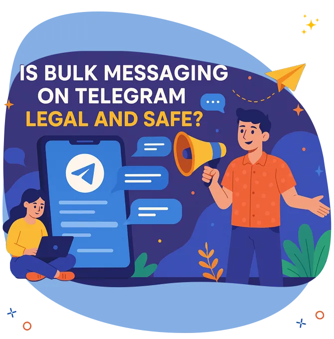 Legal bulk Telegram message sending service with full compliance