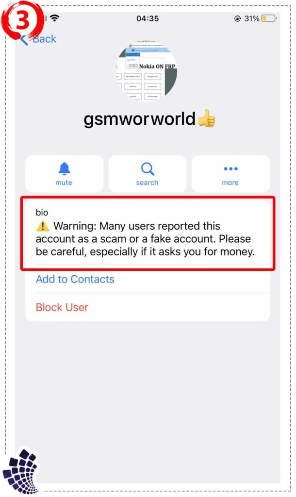 scam in telegram 3