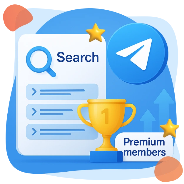 Premium members help boost Telegram channel ranking and improve visibility in search results